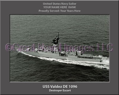 USS Valdez DE 1096 Personalized Navy Ship Photo