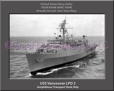 USS Vancouver LPD 2 Personalized Navy Ship Photo