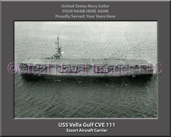USS Vella Gulf CVE 111 Personalized Photo on Canvas