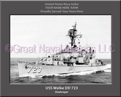 USS Walke DD 723 Personalized Navy Ship Photo