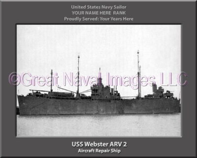 USS Webster ARV 2 Personalization Navy Ship Photo