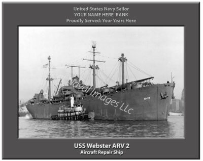 USS Webster ARV 2 Personalized Navy Ship Photo
