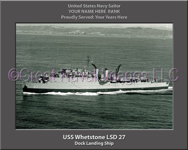 USS Whetstone LSD 27 Personalized Navy Ship Photo