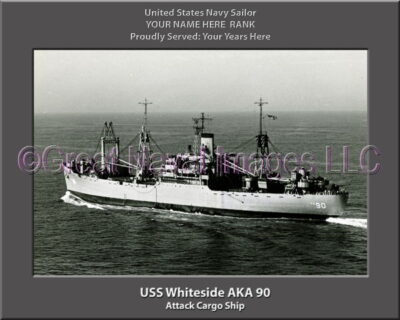 USS Whiteside AKA 90 Personalization Navy Ship Photo