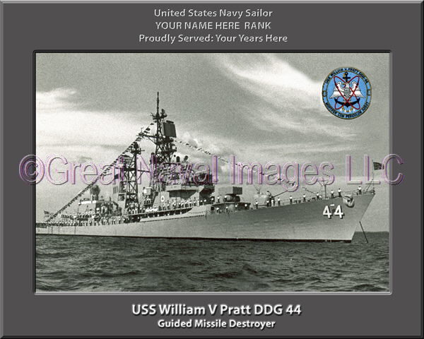 USS William V Pratt DDG 44 Personalized Navy Ship Photo