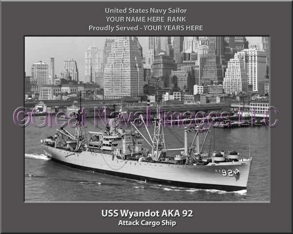 USS Wyandot AKA 92 Personalization Navy Ship Photo
