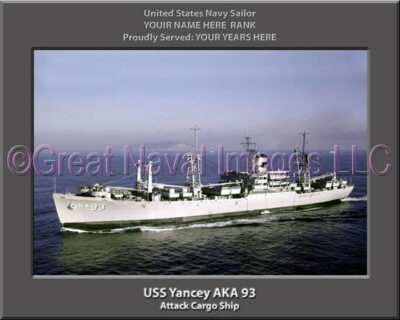 USS Yancey AKA 93 Personalization Navy Ship Photo