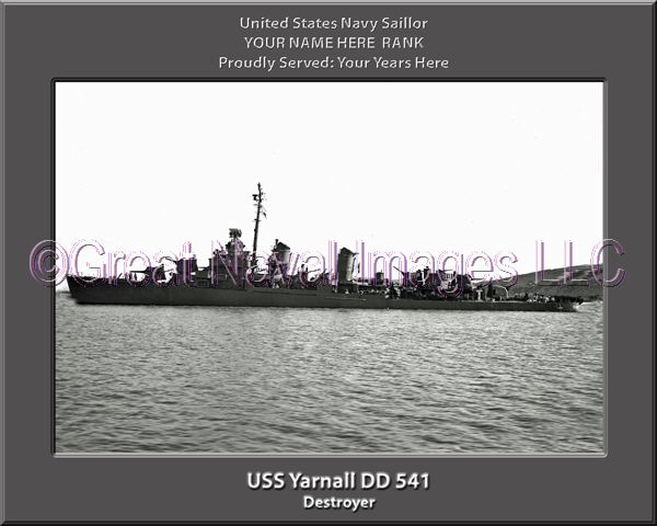 USS Yarnall DD 541 Personalized Navy Ship Photo 2 ⋆ Personalized US