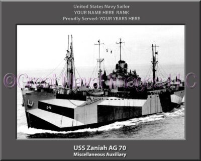 USS Zaniah AG 70 Personalized Navy Ship Photo