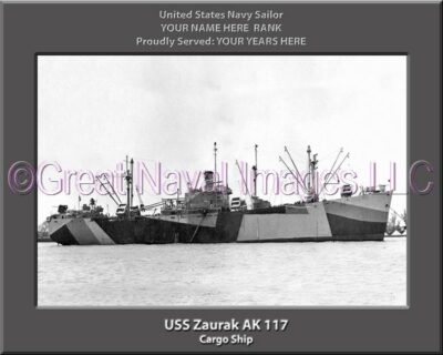 USS Zaurak AK 117 Personalized Navy Ship Photo