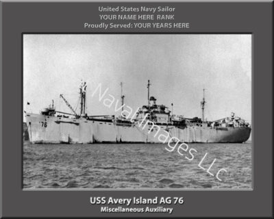 USS Avery Island AG 76 Personalized Navy Ship Photo