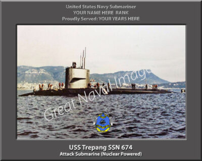 USS Trepang SSN 674 Personalized Navy Ship Photo