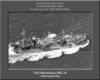 USS Myrmidon ARL 16 Personalized Navy Ship Photo