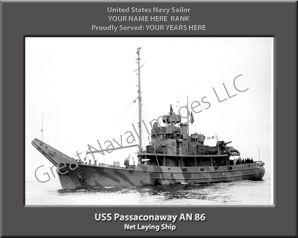 USS Passaconaway AN 86 Personalized Navy Ship Photo