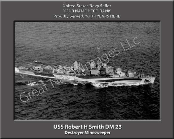 USS Robert H. Smith DM 23 Personalized Navy Ship Photo