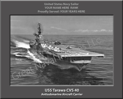 USS Tarawa CVS 40 Personalized Navy Ship Photo