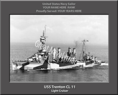 USS Trenton CL 11 Personalized Navy Ship Photo