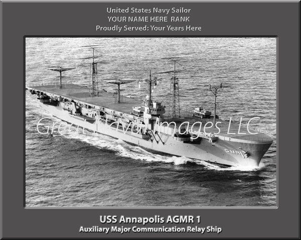 USS Annaplois AGMR 1 Personalized Navy Ship Print
