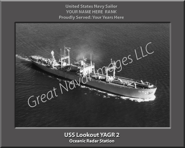 USS Lookout YAGR 2 Personalized Navy Ship Photo