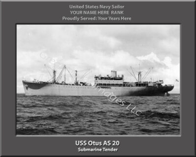 USS Otus AS 20 Personalized Navy Ship Photo