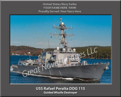 USS Rafael Peralta DDG 115 Personalized Navy Ship Photo