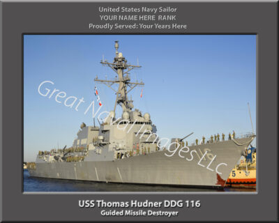 Thomas Hudner DDG 116 Personalized Navy Ship Photo