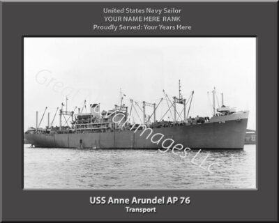USS Anne Arundel AP 76 Personalized Navy Ship Photo