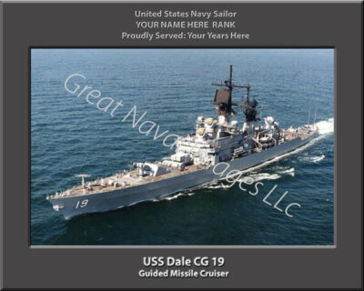 USS Dale CG 19 Personalized Navy Ship Photo