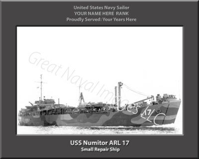 USS Numitor ARL 17 Personalized Navy Ship Photo
