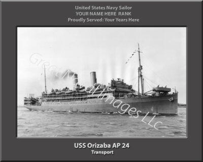 USS Orizaba AP 24 Personalized Navy Ship Photo