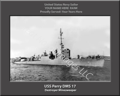 USS Perry DMS 17 Personalized Navy Ship Photo