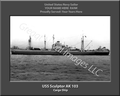 USS Sculptor AK 104 Personalized Navy Ship Photo