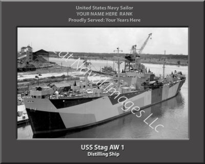 USS Stag AW 1 Personalized Navy Ship Photo