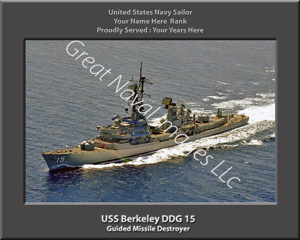 USS Berkeley DDG 15 Personalized Navy Ship Photo