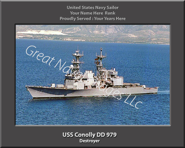 USS Conolly DD 979 Personalized Navy Ship Photo