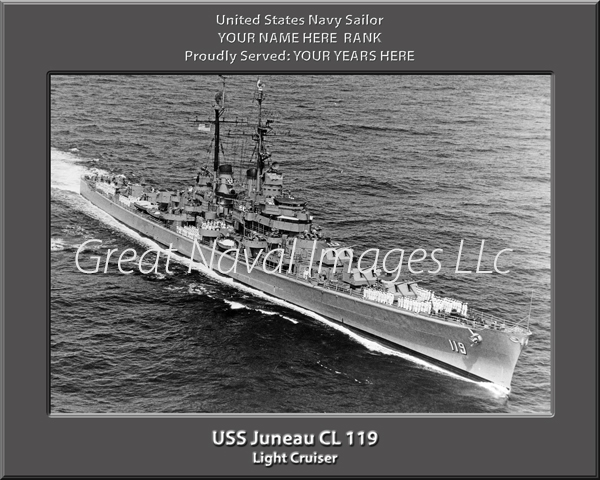 USS Juneau CL 119 Personalized Navy Ship Photo