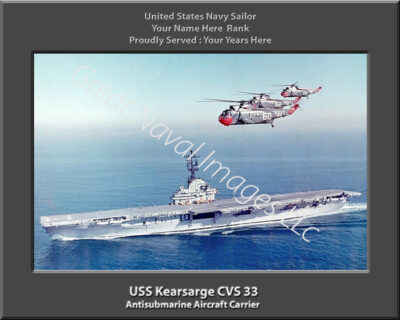 USS Kearsarge CVS 33 Personalized Navy Ship Photo