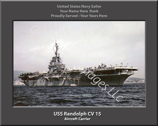 USS Randolph CV 15 Personalized Navy Ship Photo