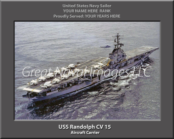 USS Randolph CV 15 Personalized Navy ship Photo