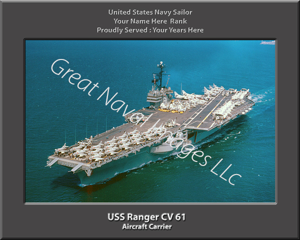 USS Ranger CV 61 Personalized Navy Ship Photo