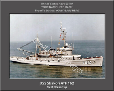 USS Shakori ATF 162 Personalized Navy Ship Photo