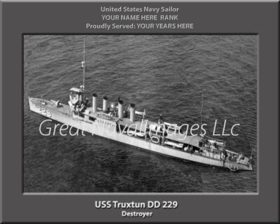 USS Truxtun DD 229 Personalized Navy Ship Photo