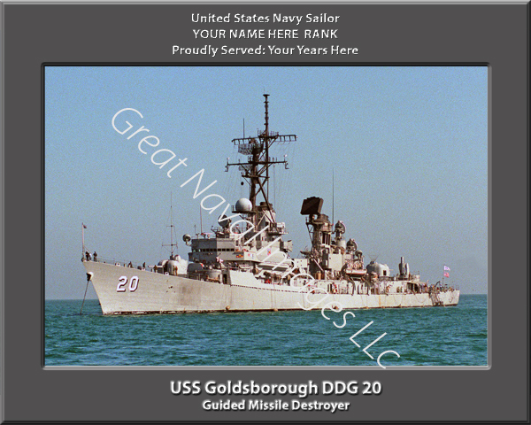 USS Goldsborough DDG 20 Personalized Navy Ship Photo