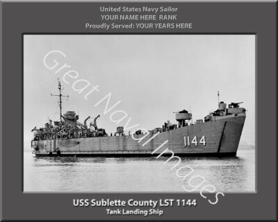 USS Sublette County LST 1144 Personalized Navy Photo