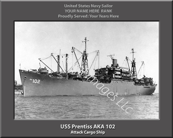 USS Prentiss AKA 102 Personalized Navy Ship Photo