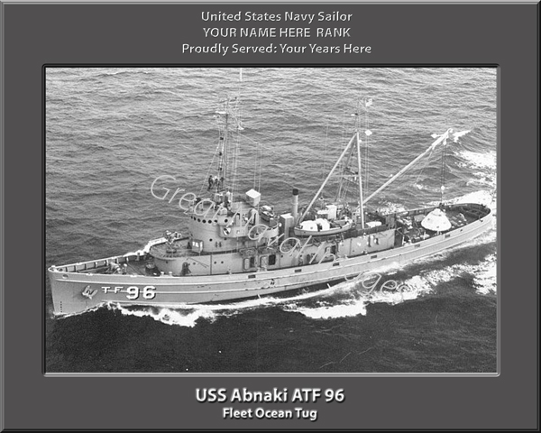 USS Abnaki ATF 96 Personalized Navy Ship Photo