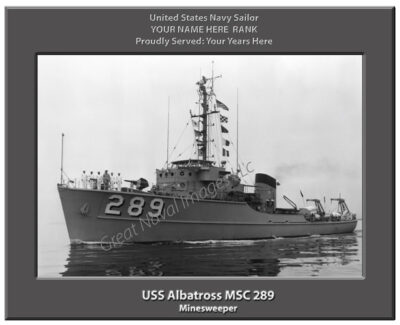 USS Albatross MSC 289 Personalized Navy Ship Photo