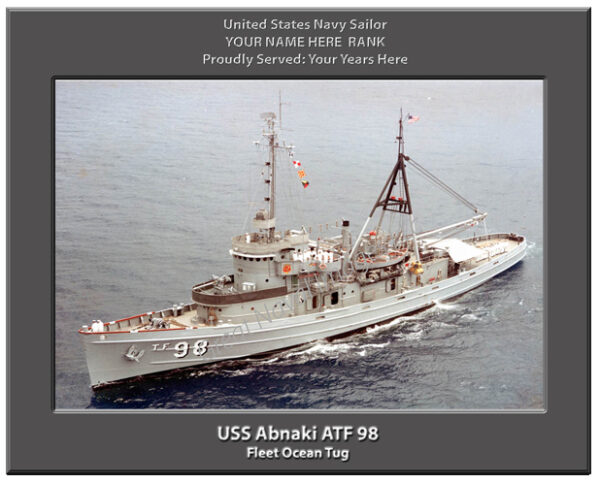 USS Arikara ATF 98 Personalized Navy Ship Photo