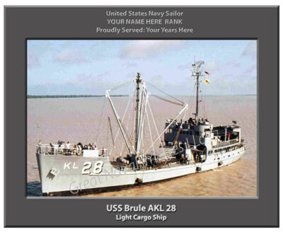 USS Brule AKL 28 Personalized Navy Ship Photo