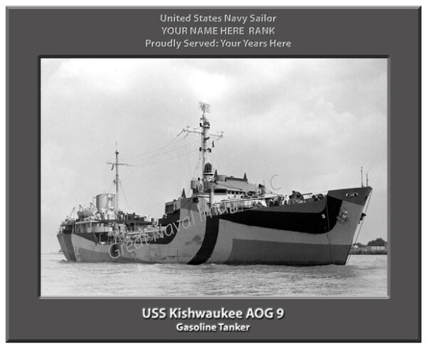 USS Kishwaukee AOG 9 Personalized Navy Ship Photo